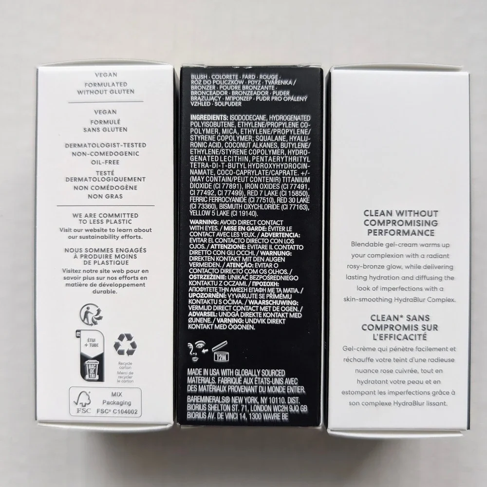 bareMinerals Blonzer Kiss‎ of Spice Kiss of Rose Highlighting Blush Peach Glow